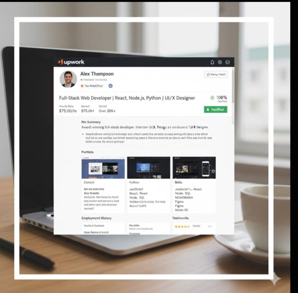 Freelance gigs on Upwork

